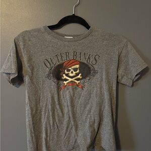 Delta Gray Pirate Graphic Tee